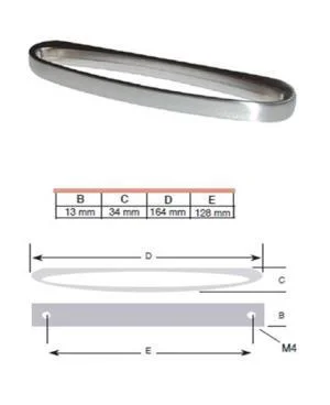 Greep RVS look 128 mm