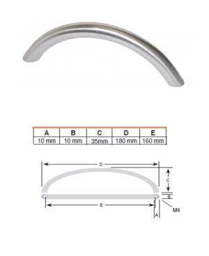 Greep RVS Look 160 mm