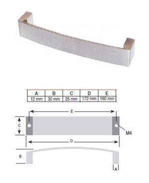 Greep RVS Look 160 mm