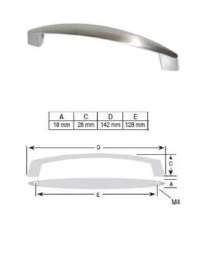 Greep RVS look 128 mm